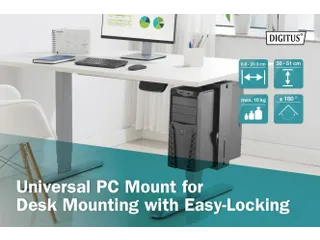 Universele PC-houder voor bureaumontage met Easy-Locking max 10 kg - 2