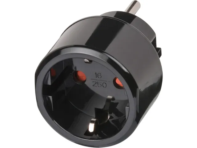 Reisstekker Brennenstuhl adapter USA met aarding zwart