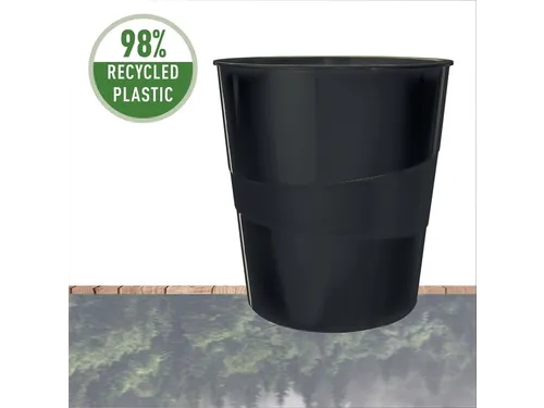 Papierbak Leitz Recycle range 15 liter zwart