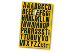 veldmagneet voor stelling,letters A-Z,DIN A4,H 43mm,magneetfolie