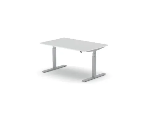 Elektrisch ihv bureau,HxBxD 650-1310x1400x900mm,blad wit