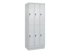 dubbeldekse locker,HxBxD 1950x750x500mm,3x2vak.,vak B 250mm
