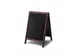 Panneau trottoir bois marron foncé 55x85cm