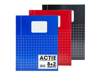Schrift SOHO Basic A5 ruit 10x10mm 80 pagina's 60gr assorti 8+2 gratis - 3