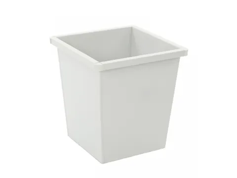 Vierkant Tapse Papierbak 27 Liter Grijs