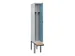 armoire vestiaire avec banc noir et blanc,HxlxP 2120x300x815mm