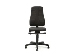 Werkstoel Ergoplus 40 Stof zwart 450-600mmx460x410-470mm wielen