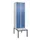 locker met bank,HxBxD 2120x600x815mm,2vak,vak B 300mm,draaigrendel