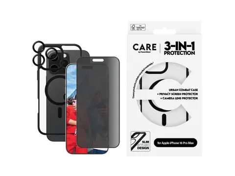 PanzerGlass | CARE by Flagship 3-in-1 Privacy Bundle iPhone 16 P