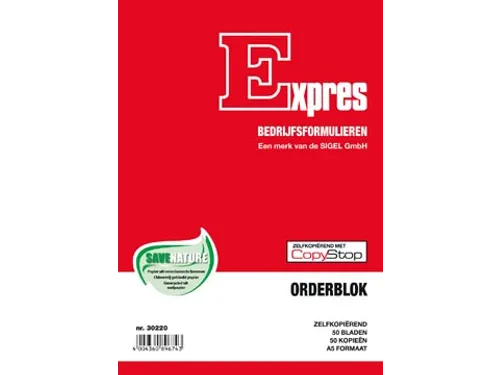 Expres orderblok A5 Nederlandstalig dupli 50 x 2 vel