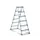 trapladder,NL,beide zijden,2x6treden,m. bekleding,balk L 1,65m