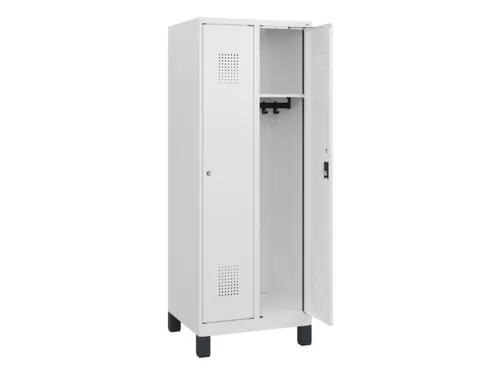 schoollocker,HxBxD 1630x600x500mm,2vak,vak B 300mm,cil.-slot,voeten