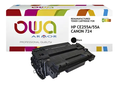 Tonercartridge OWA alternatief tbv HP CE255A zwart