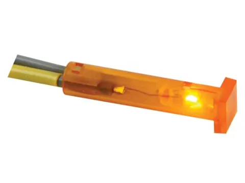Vierkante Signaallamp 7 x 7mm 220V Oranje
