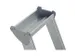 veiligheidsladder,eenzijdig,5treden m. R13-laag,stand H 1,33m