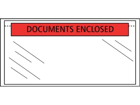 Paklijstenvelop Zelfklevend 225x115mm Documents Enclosed Voordeelbunde