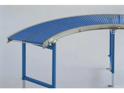 bocht 90 ° v. rollenbaan draagrol van kunststof wiel Ø 30mm B 300mm