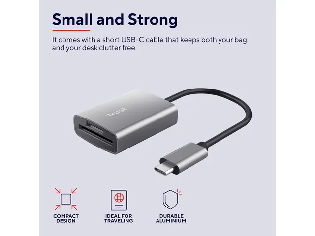 Kaartlezer micro SD Trust Dalyx USB-C