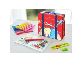 Viltstiften Faber-Castell Connector in reiskoffer, inhoud 46 stuks - 3