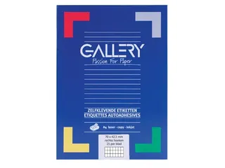 Gallery Witte Etiketten 70x42 mm - 1