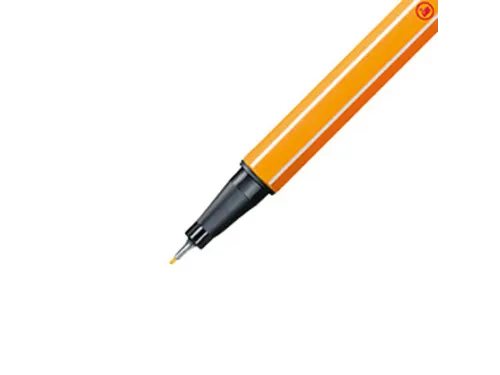Fineliner STABILO point 88/24 fijn citroengeel