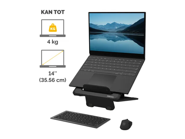 Laptopstandaard Fellowes Breyta zwart