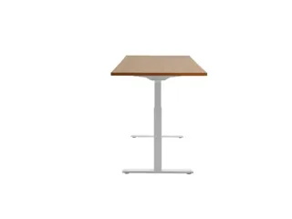 Elektrisch ihv bureau,HxBxD 700-1200x1800x800mm,blad beuken,T-voet wit - 3