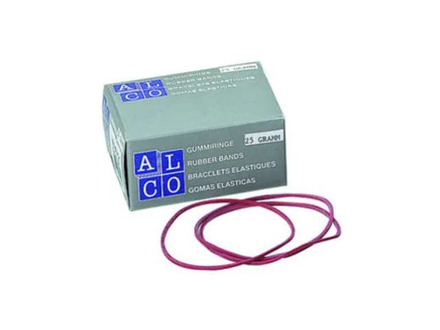 Élastiques Alco 65mm Boîte 25g Rouge