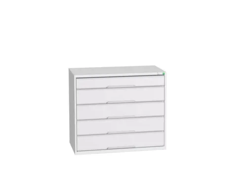 ladekast HxBxD 900x1050x550mm 5laden romp RAL7035 front RAL7035