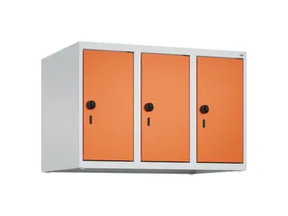 opzetkast,v. locker,3vak.,vak B 250mm,HxBxD 500x750x500mm,vleugeldeur - 1