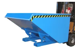Kiepbak 1103x1070x1720mm 1.2m³ Afrolmechaniek Gelakt Ral5012