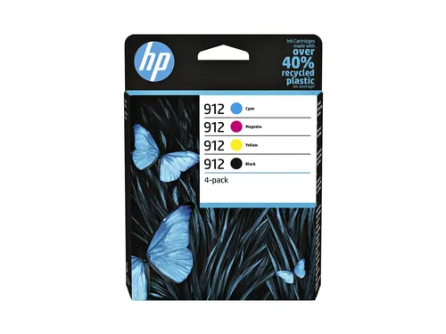 HP 912 Inktcartridge Zwart + Kleur Voordeelset 6ZC74AE