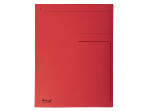Dossiermap Exacompta Forever A4 3 kleppen 280gr rood