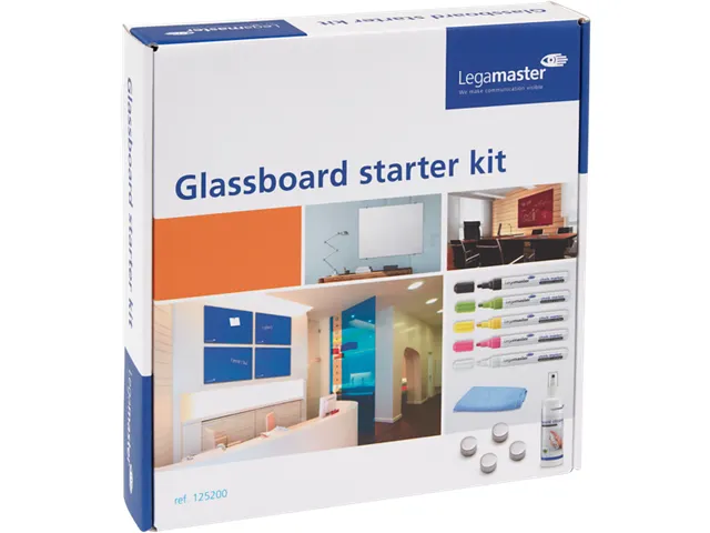 Glasbord Legamaster starterkit 11-delig