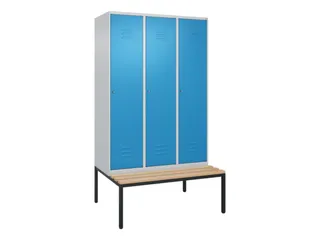 locker voor scheiding van kleding,HxBxD 2120x1200x815mm,3vak - 1