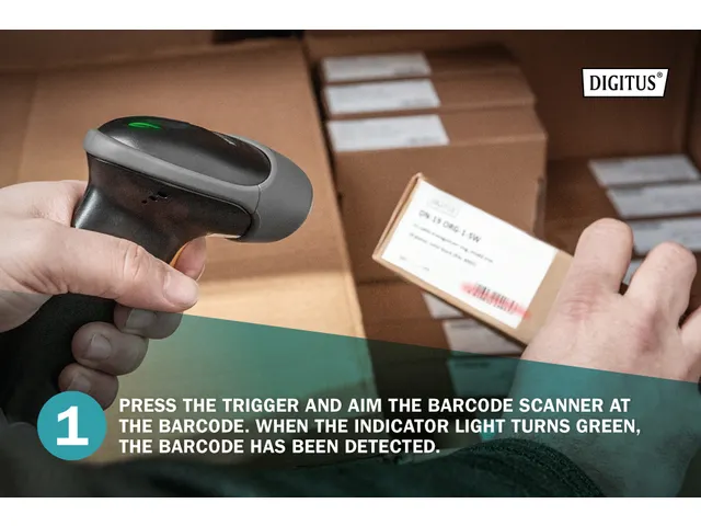 1D Barcode Handscanner Met Houder