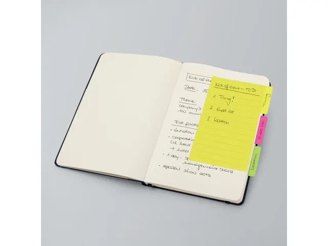 Tabmarker notes Sigel 98x148mm 3 kleuren 42 sheets