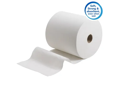 Handdoekrol Scott 1-laags 304m wit 6667