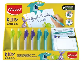 Oefenpen Maped Kidy Learn Magic uitwisbaar display à 18 stuks assorti - 2