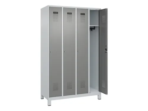 locker,HxBxD 1950x1200x500mm,4vak,vak B 300mm,cil.-slot,voeten