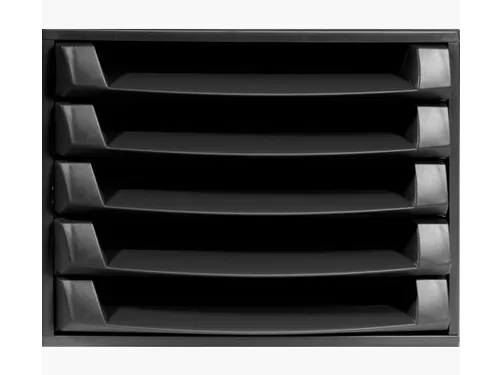 Ladenbox Exacompta Ecoblack Open Zwart 5 Laden A4+