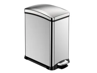 Rechthoekige Pedaalemmer New Rejoice Step Bin 15 Liter Mat Rvs - 1