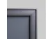 Cadre clipsable design Compasso A4 angles droits 37mm argent
