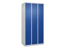 locker,HxBxD 1850x900x500mm,3vak,vak B 300mm,cil.-slot,staand op vloer