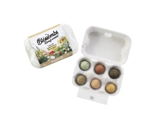 Giftbox Blossombs eierdoosje à 6 zaadbommetjes