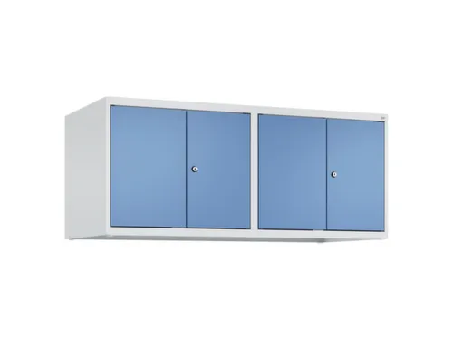 opzetkast,v. locker,4vak.,vak B 300mm,HxBxD 500x1200x500mm,vleugeldeur