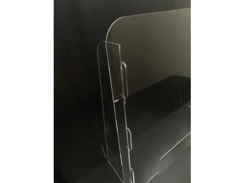 anti-speekselscherm,plexiglas,glashelder,HxBxD 700x800x200mm