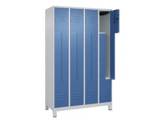 Z-garderobekast,HxBxD 1950x1200x500mm,vak B 150/300mm,cil.-slot,voeten - 2