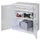 Materiaalkast Dubbelwandige Deur 1100x1000x600mm 1legbord 2laden