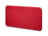 akoestische wandabsorber HxB 600x1000mm stof rood
